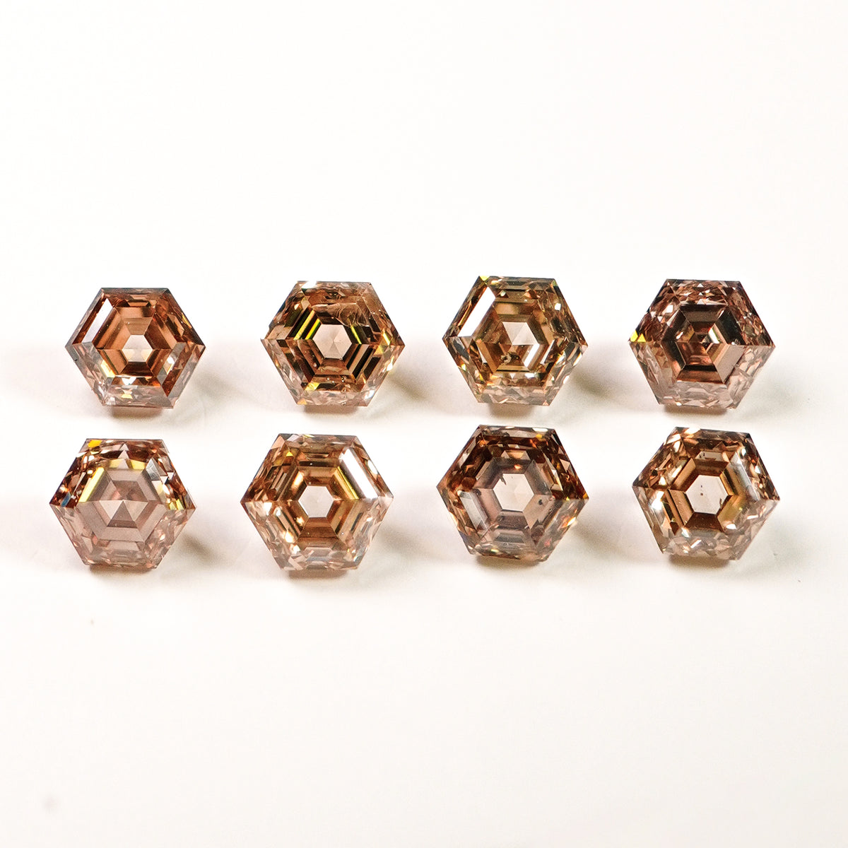 Hexagon Champagne Diamond (2.89 cts)