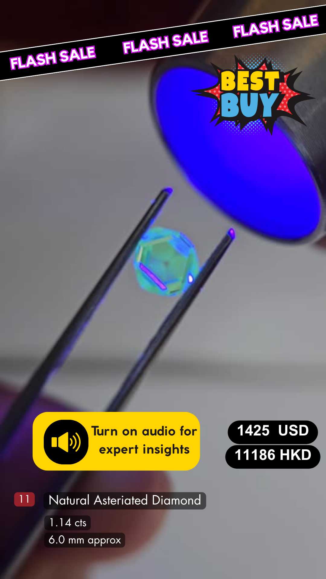 Natural Asteriated Diamond Deal (1.14 cts)