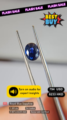 Royal Blue Sapphire Deal (1.89 Cts)