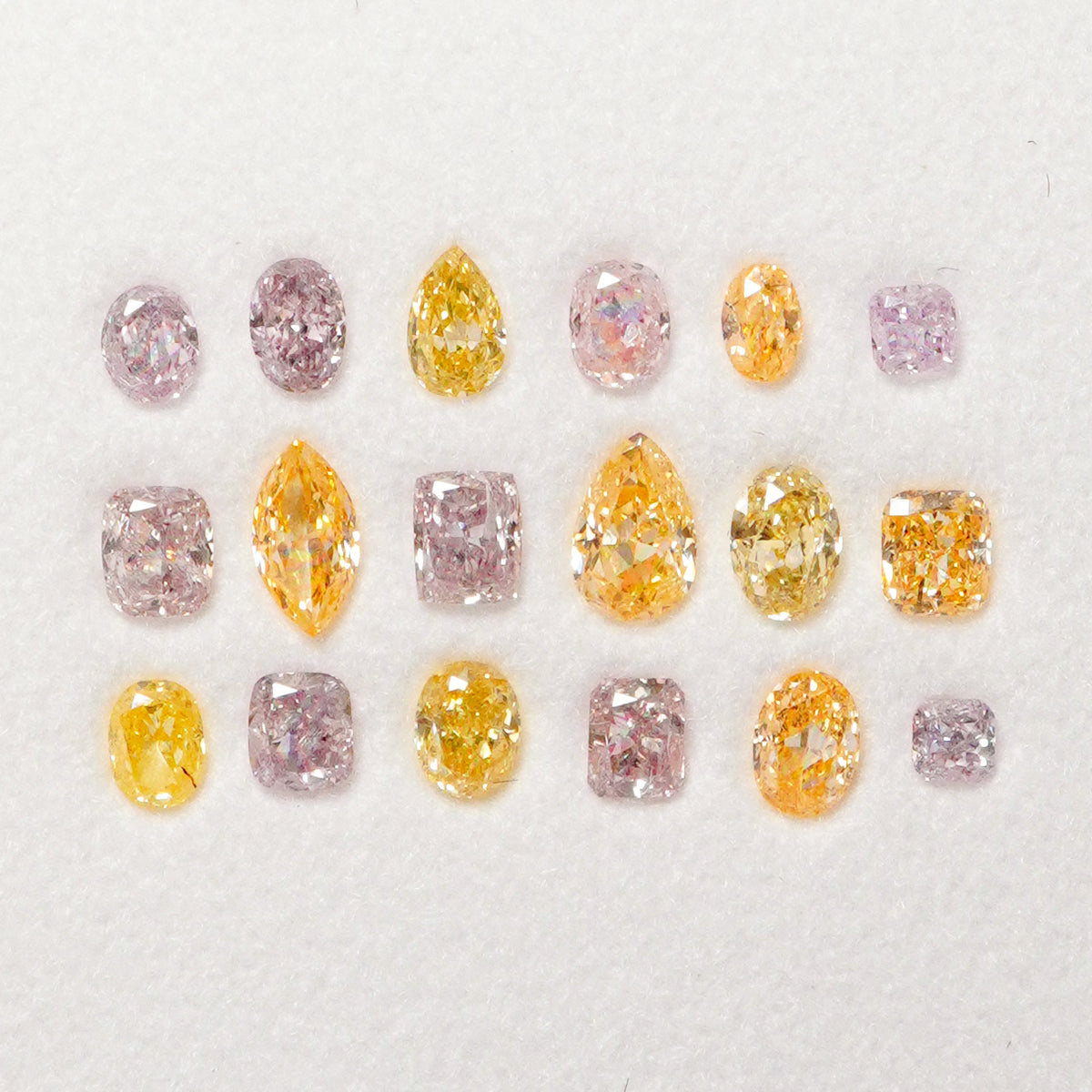 Fancy color diamond collection (1.38 cts)