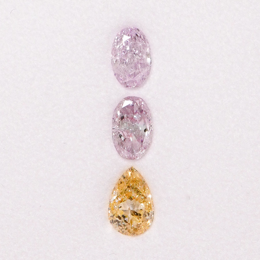 Natural Fancy color diamond collection (0.67 Cts)