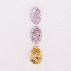 Natural Fancy color diamond collection (0.67 Cts)