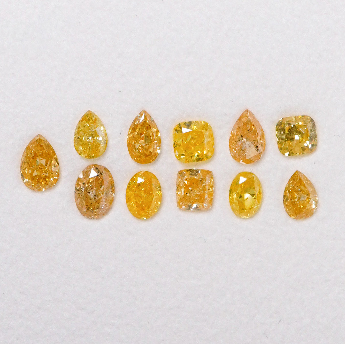 Natural Fancy Yellowish Orange Diamond Collection (2.09 cts)