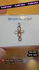 Natural Brown Rose Cut Diamond Deal (1.79 cts)