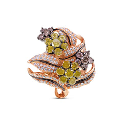 Fancy Color Diamond Statement Ring