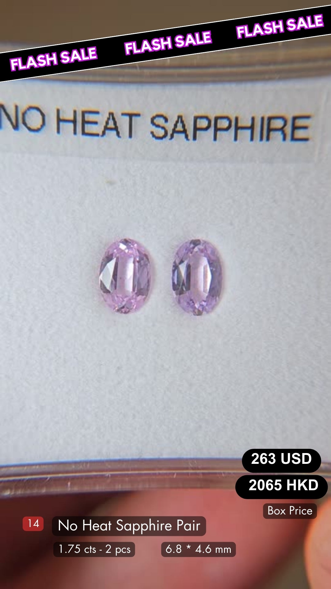 No Heat Pink Sapphire Deal (1.75 cts)