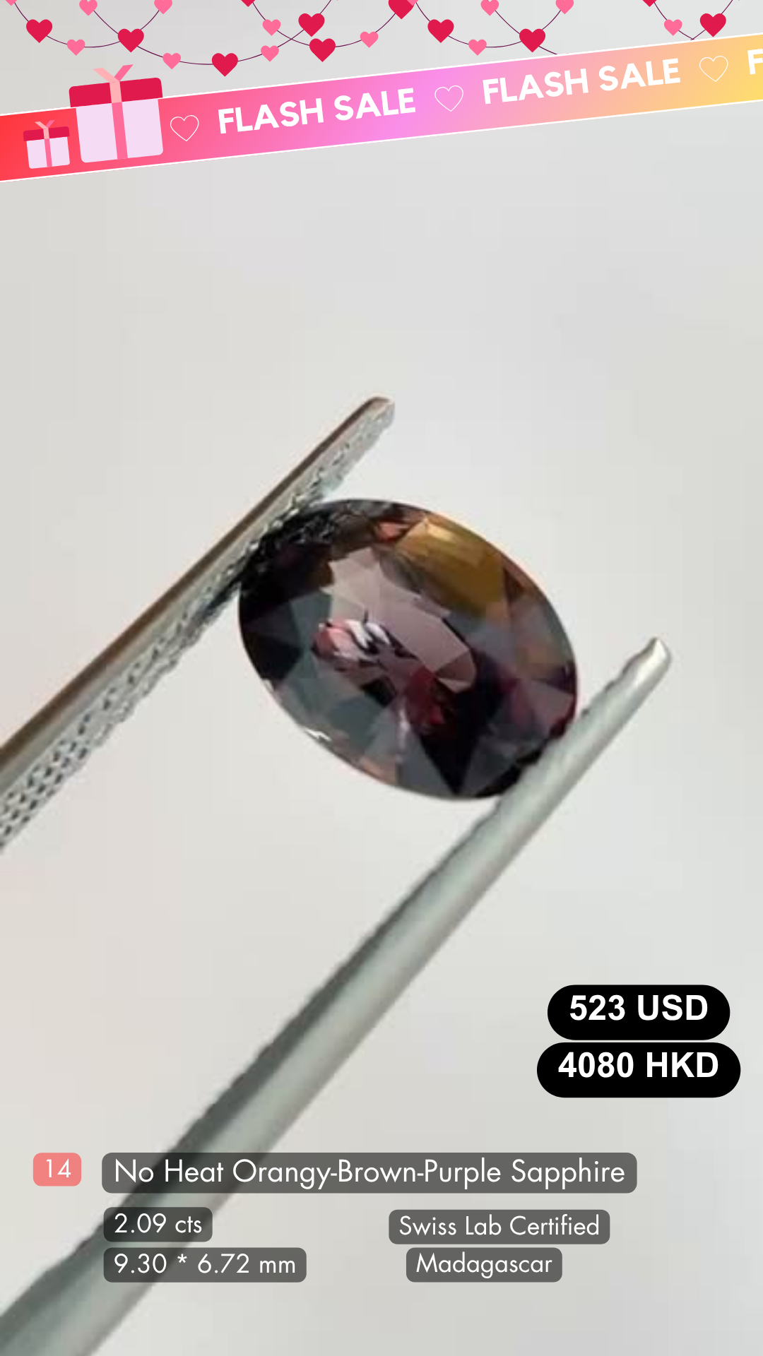 No Heat Orangy Brown Diamond Deal (2.09 cts)