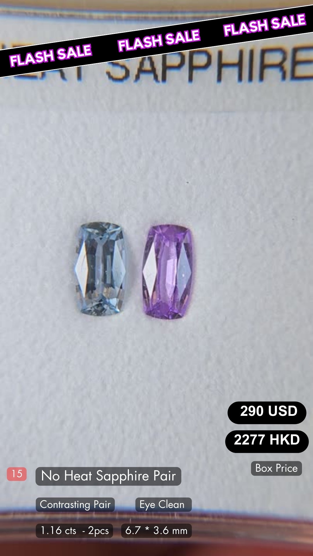 No Heat Sapphire Deal (1.16 cts)