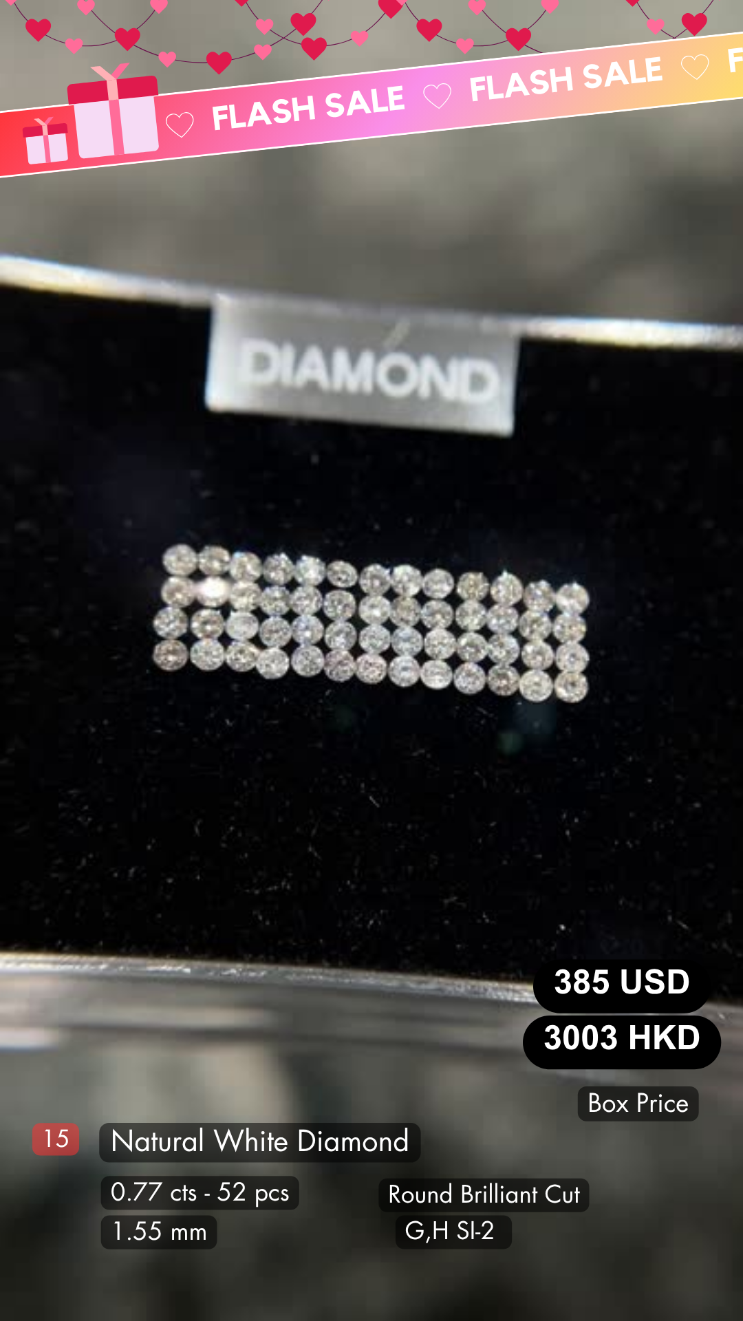 Natural White Diamond Deal (0.77 cts)