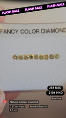 Natural Golden Diamond Deal (0.67 cts)