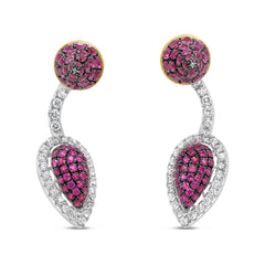 Teardrop Ruby Earrings