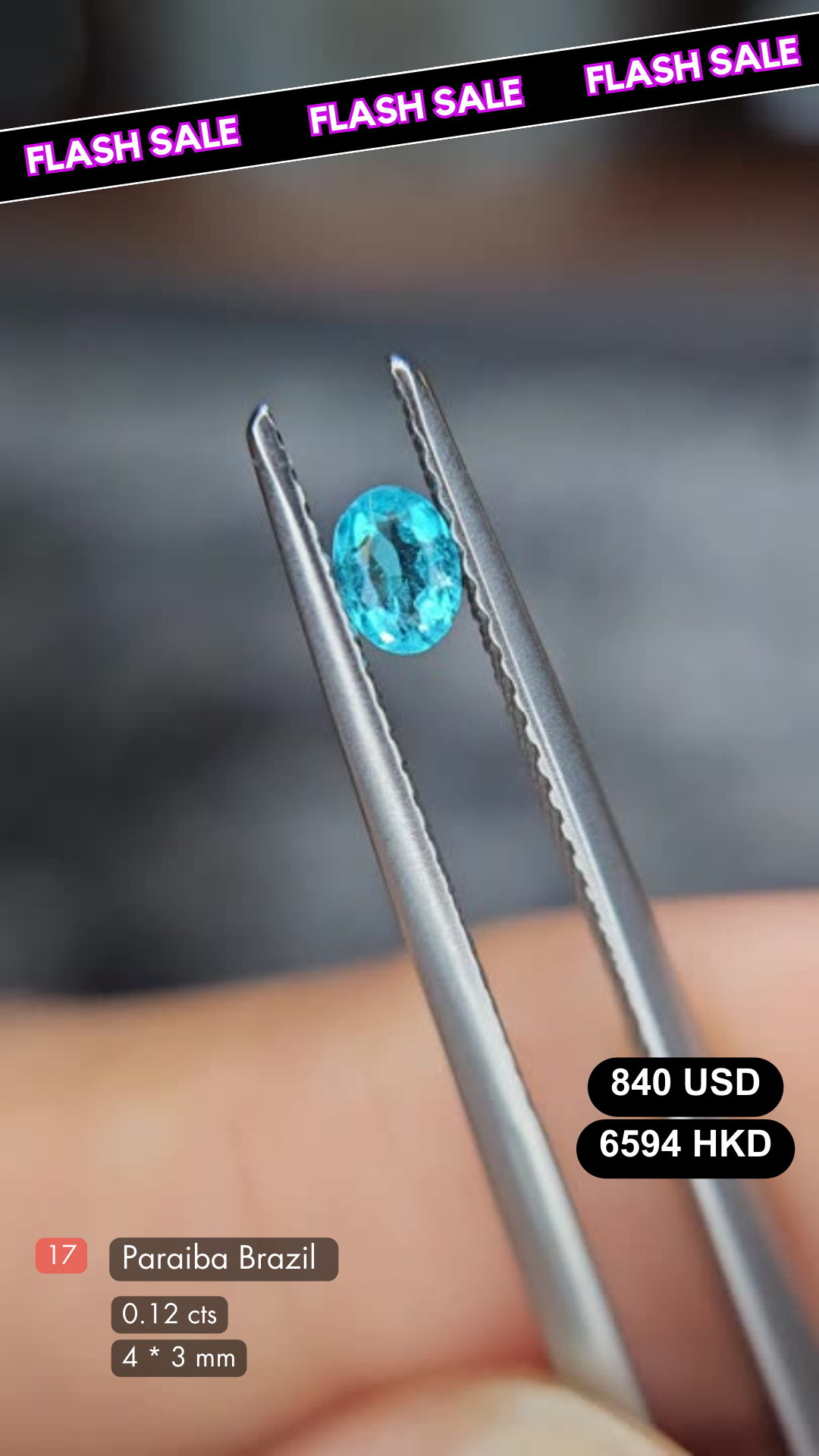 Brazilian Paraiba Deal (0.12 cts)
