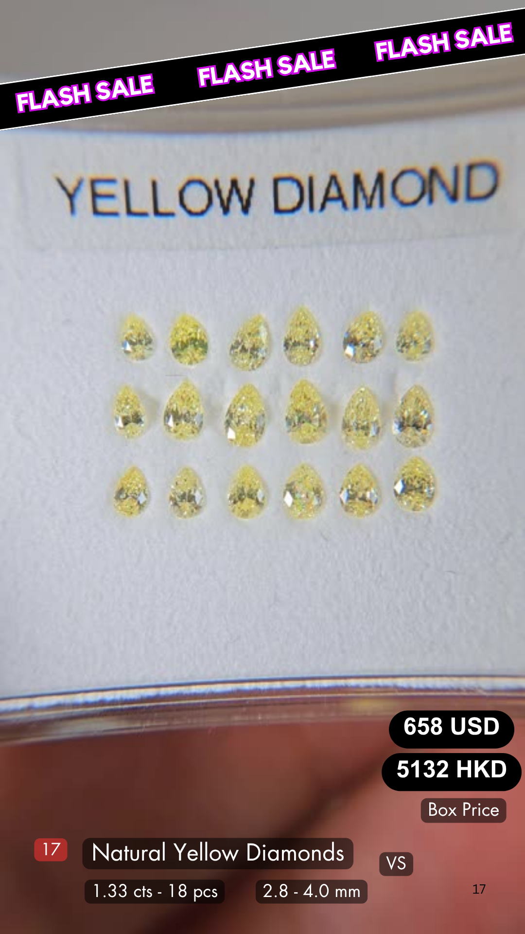 Natural Fancy Yellow Diamond Deal (1.33 cts)