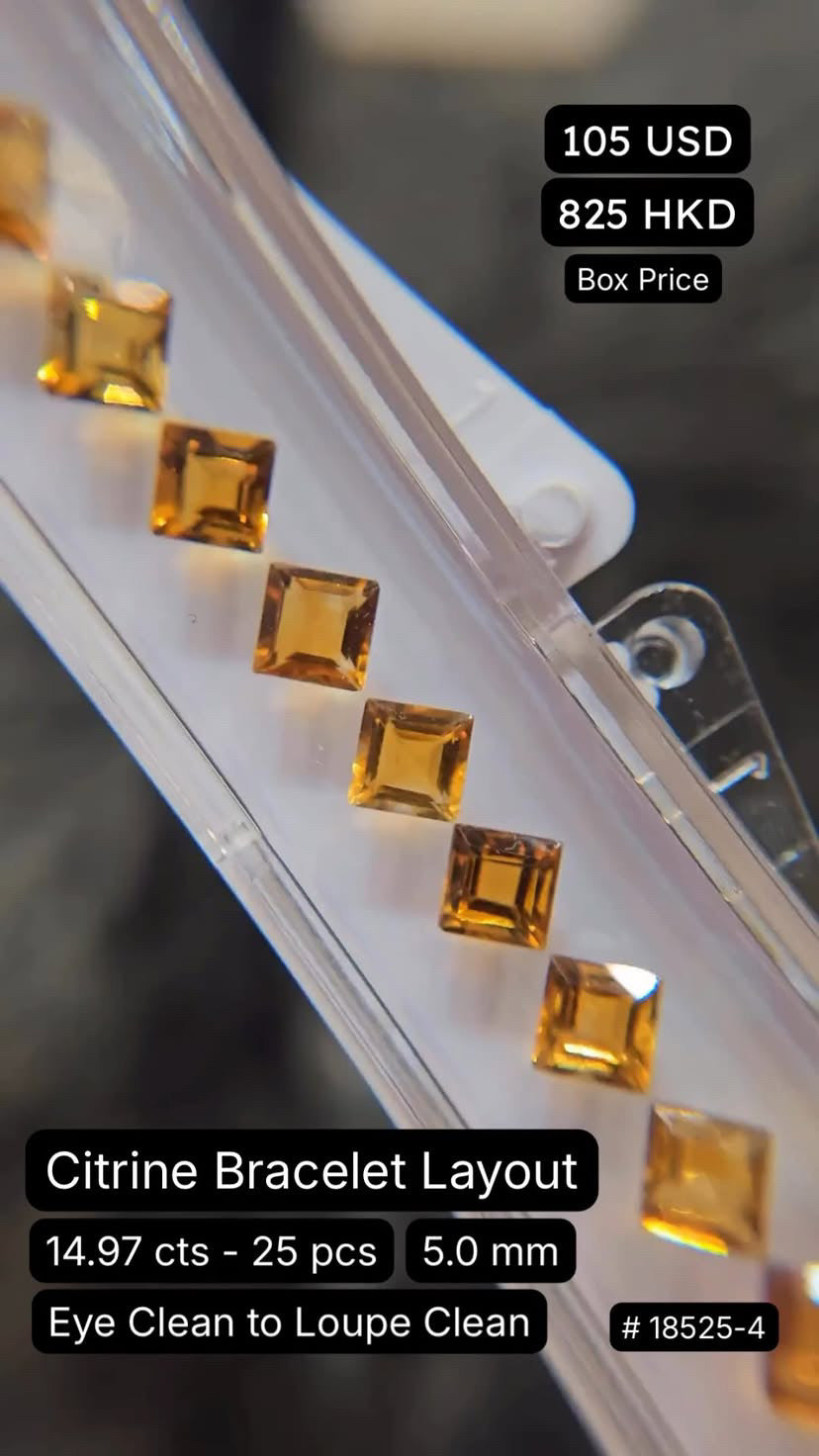 Citrine Bracelet Layout Deal (14.97 cts)