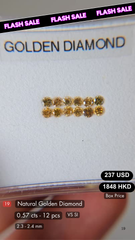 Natural Golden Diamond Deal (0.57 cts)