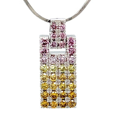 Natural Fancy Color Diamond Necklace