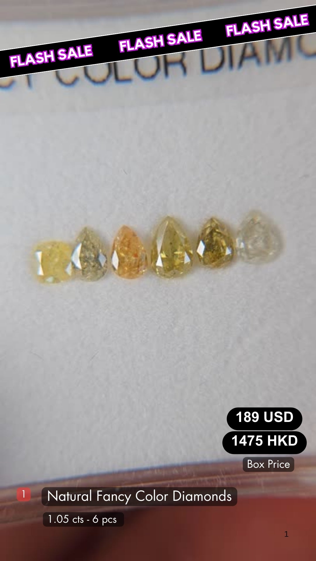 Natural Fancy Color Diamond Deal (1.05 cts)