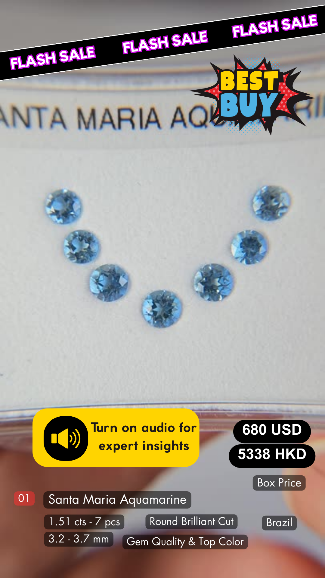 Santa Maria Aquamarine Deal (1.51 cts)