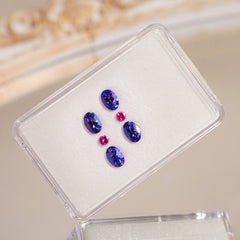 Tanzanite & Mahenge Spinel Curated Earring Set (2.88 cts)