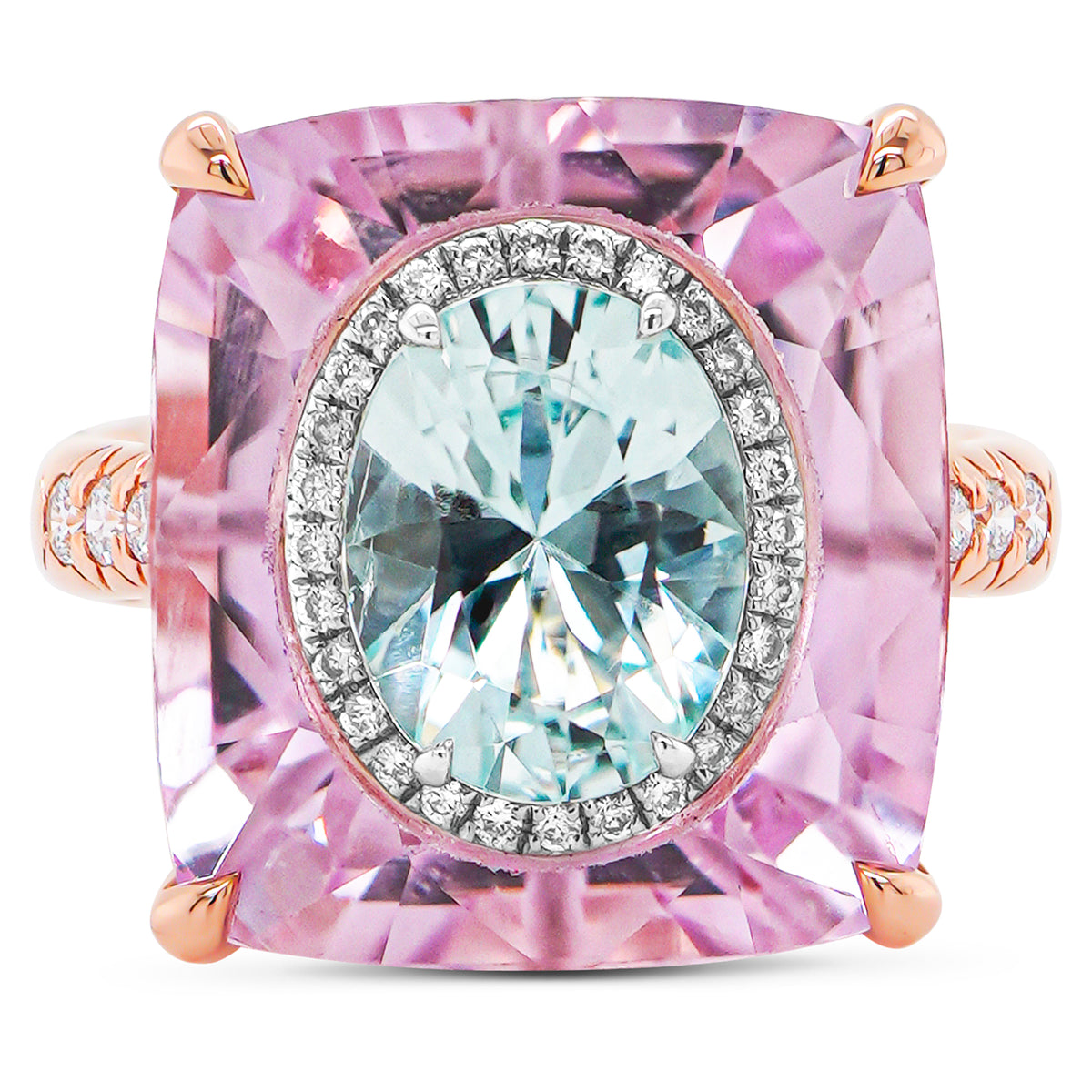 Paraiba & Kunzite Ring