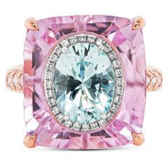 Paraiba & Kunzite Ring