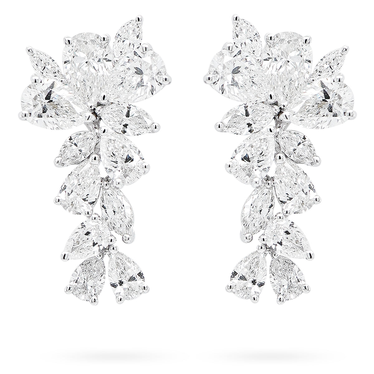 White Diamond Earrings