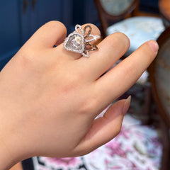 Slice Diamond Statement Ring