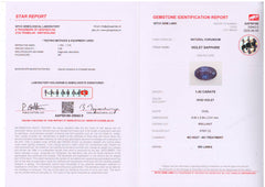 No Heat Violet Sapphire (1.42 cts)