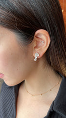 White Diamond Earrings