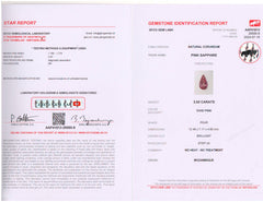 No Heat Vivid Pink Sapphire Deal (3.02 cts)