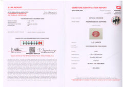 No Heat Padparadscha Sapphire Deal (2.57 cts)