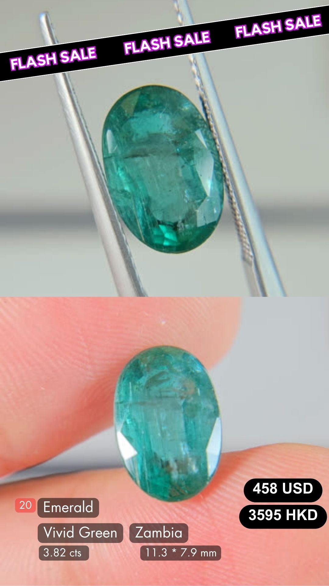 Zambian Emerald Deal (3.82 cts)