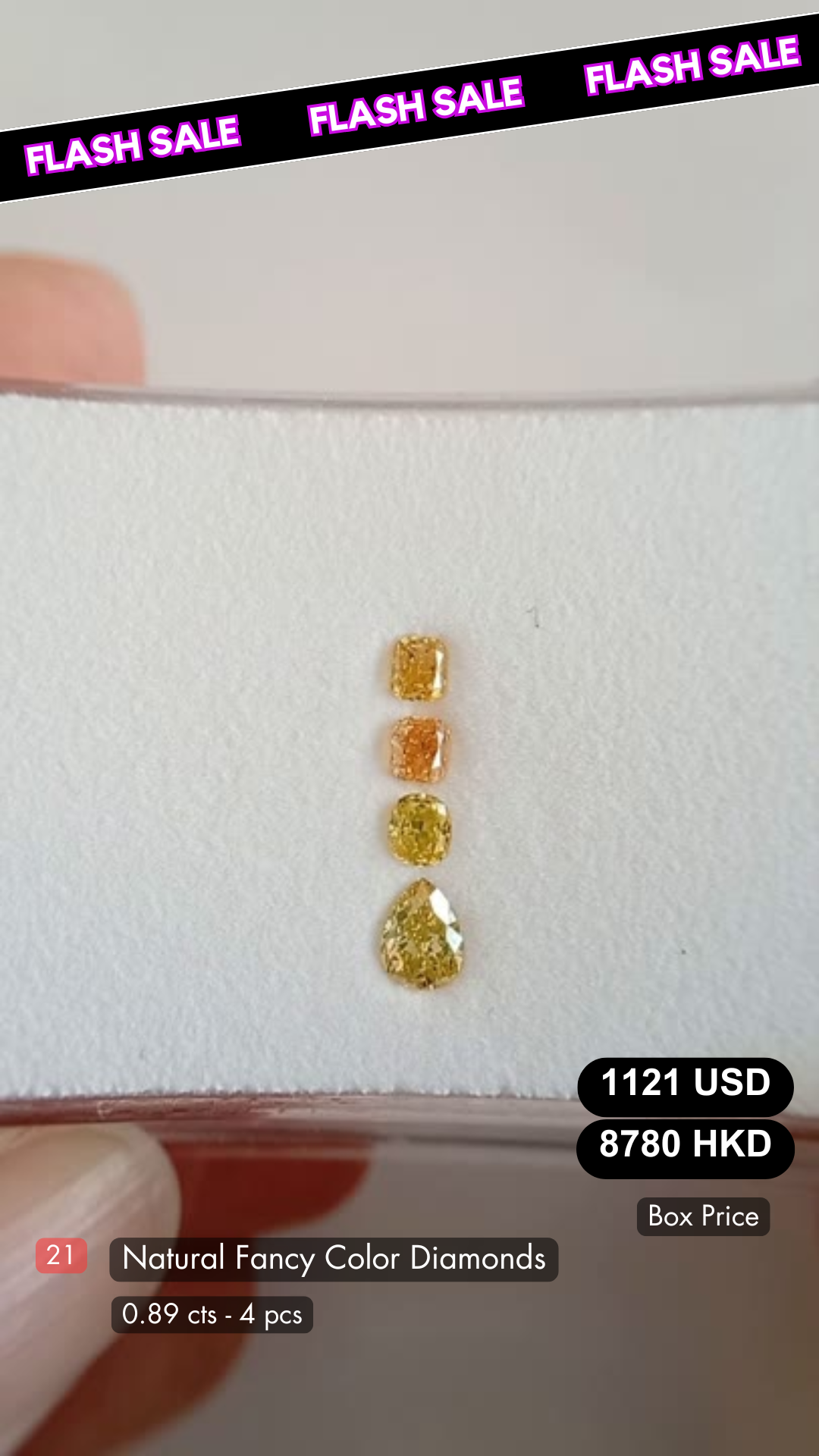 Natural Fancy Color Diamond Deal (0.89 cts)