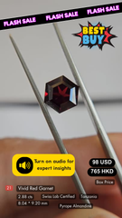 Vivid Red Garnet Deal (2.88 cts)