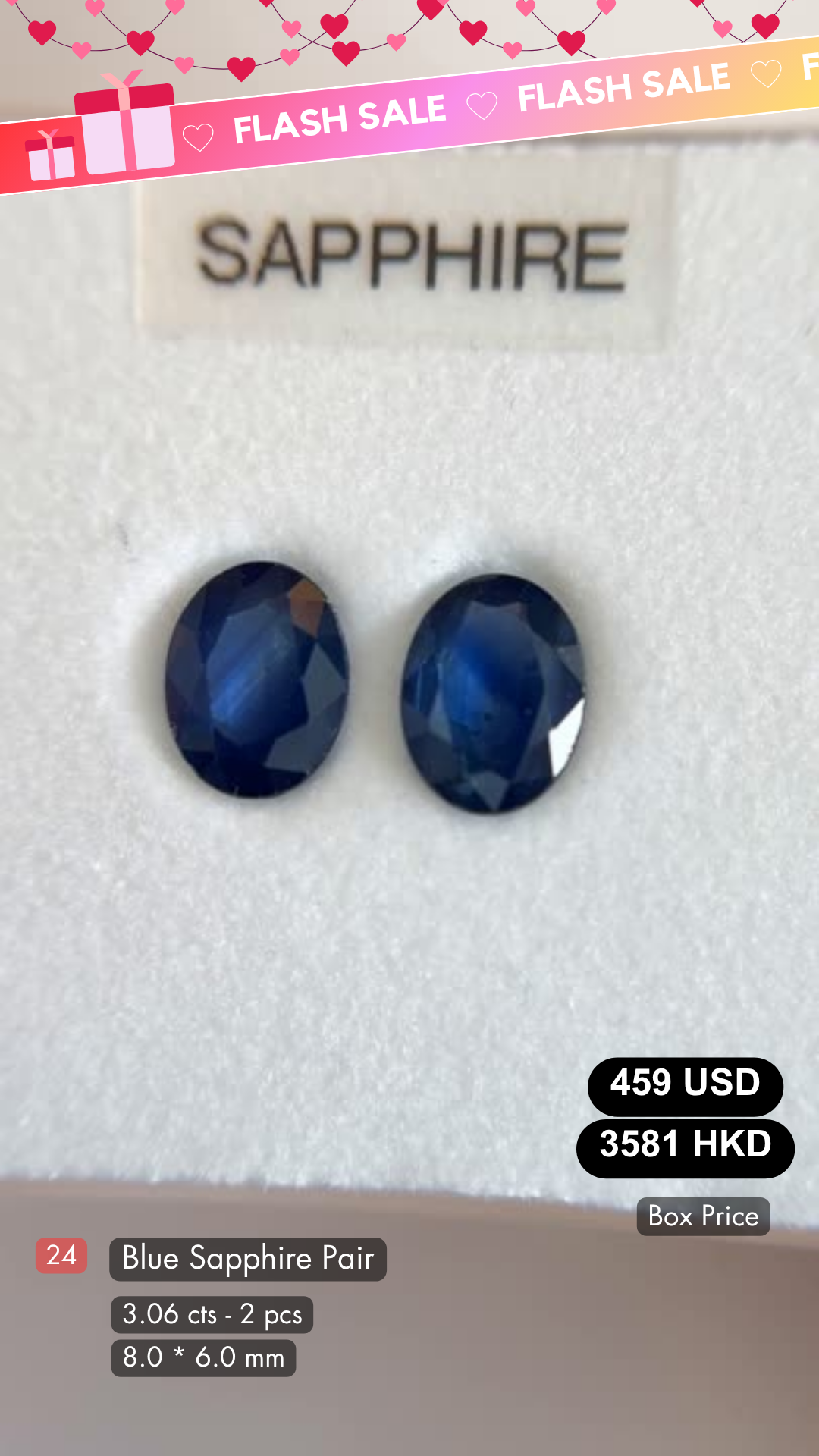 Blue Sapphire Deal (3.06 Cts)