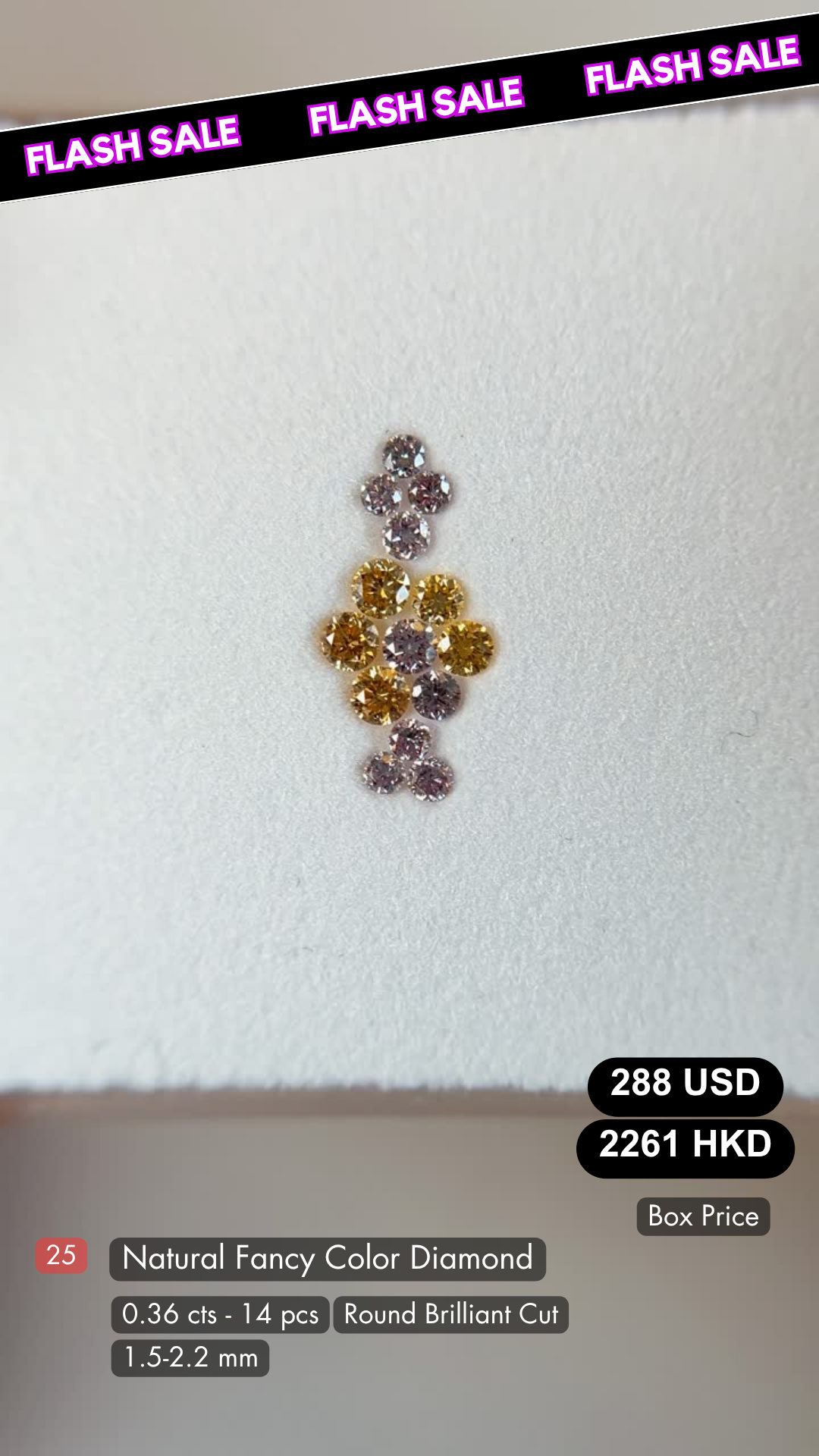 Natural Fancy Color Diamond Deal (0.36 cts)