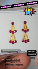 Sapphire & Ruby Deal (1.39 cts & 1.03 cts)