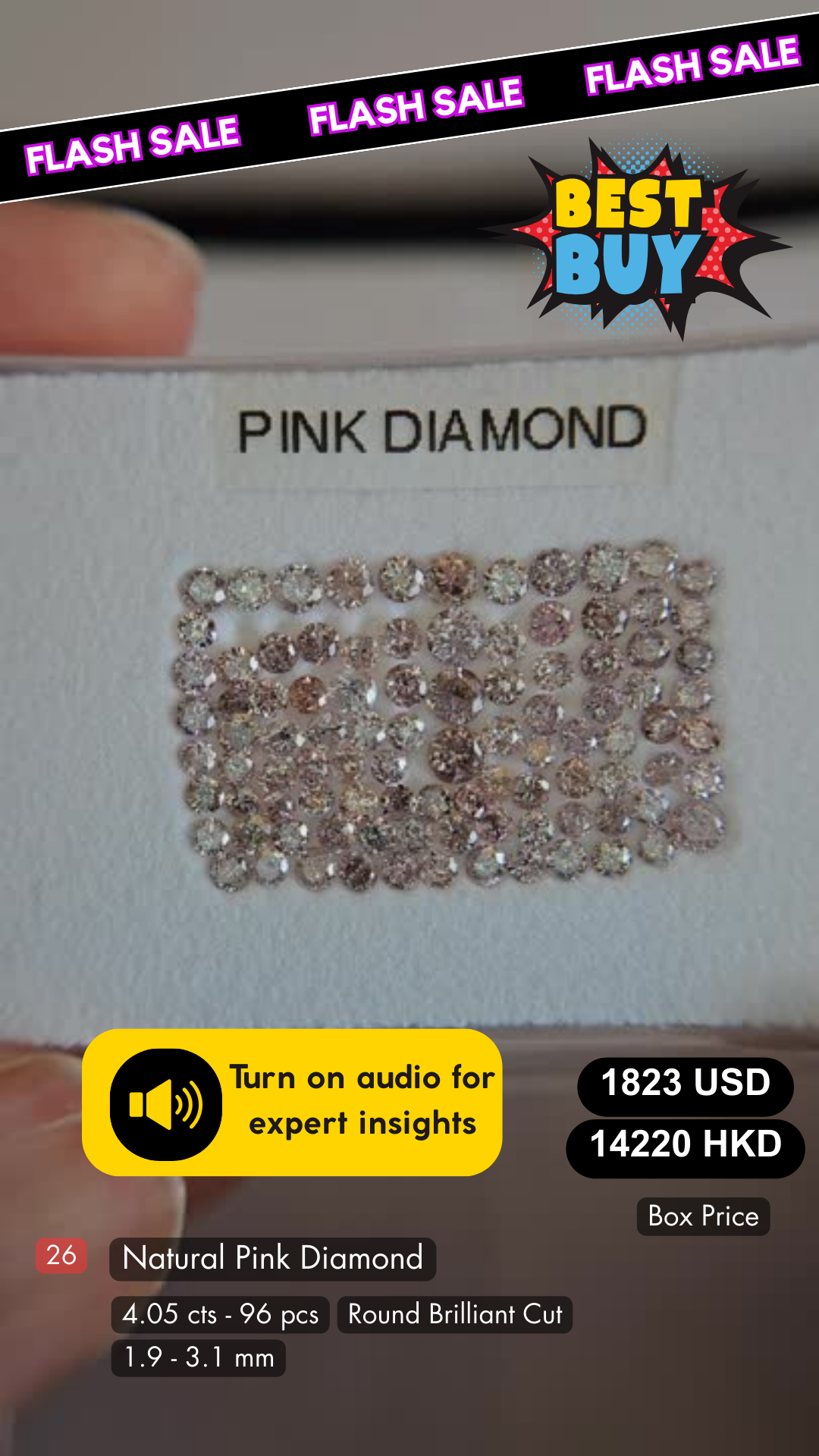 Natural Pink Diamond Deal (4.05 Cts)