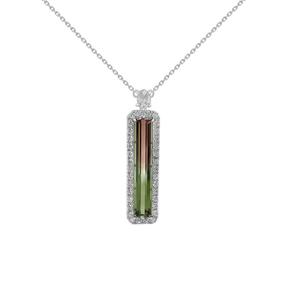 Bi Color Tourmaline Necklace