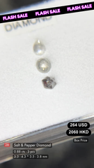 Salt & Pepper Diamond Deal (0.88 cts)