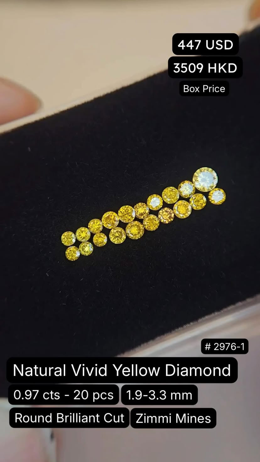 Natural Vivid Yellow Diamond Deal (0.97 cts)