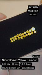 Natural Vivid Yellow Diamond Deal (0.97 cts)