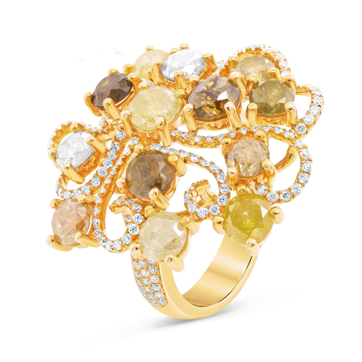 Icy Diamond Statement Ring