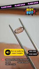 Fancy Brown Pink Diamond Deal (0.40 cts)