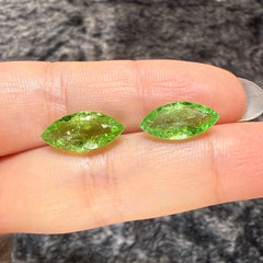 Neon Green Paraiba Pair (4.57 cts & 3.16 cts)