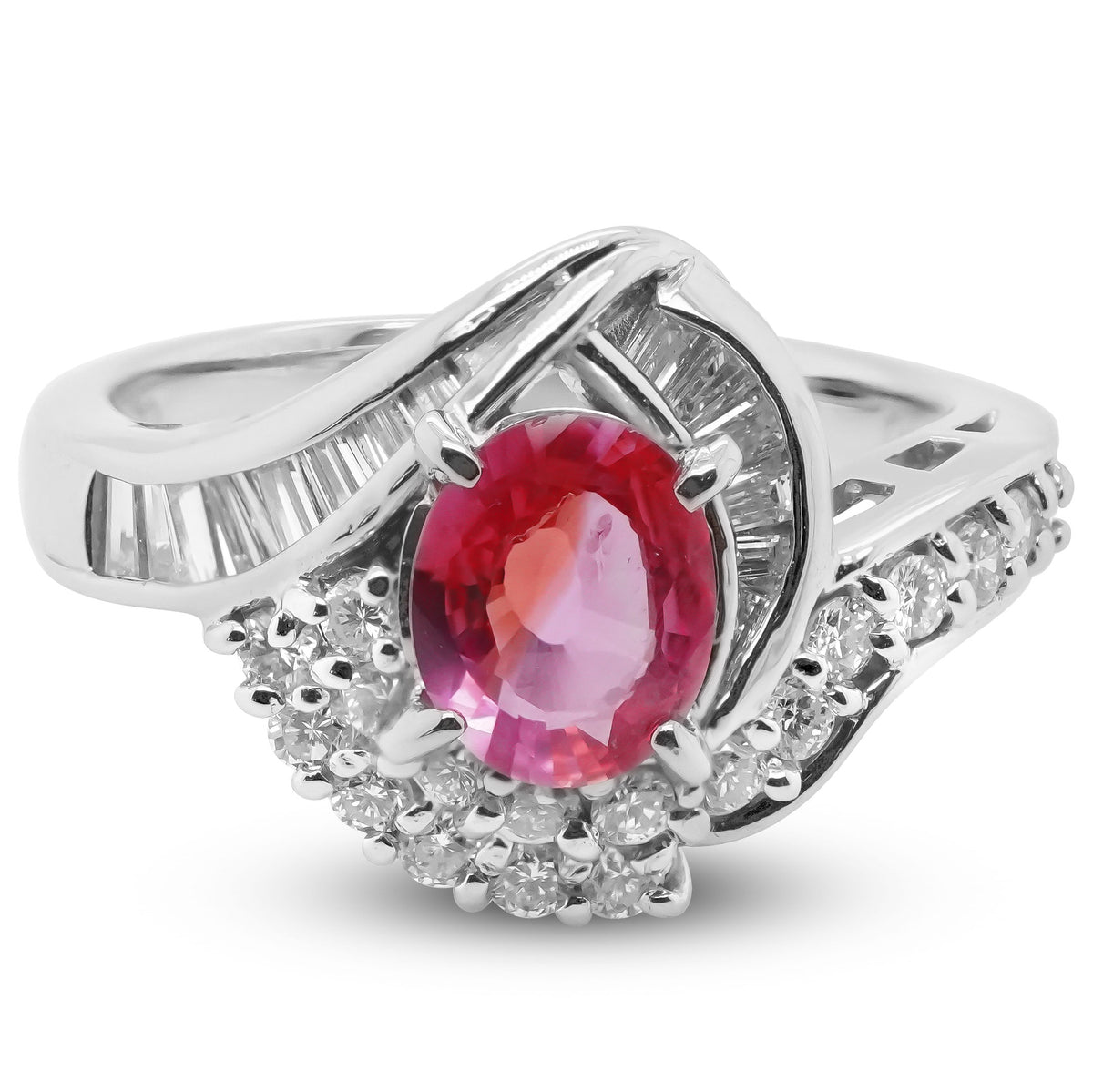 Padparadscha Sapphire Ring