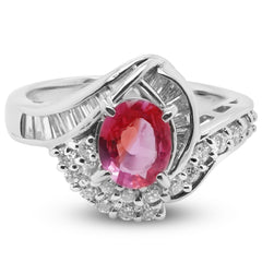 Padparadscha Sapphire Ring