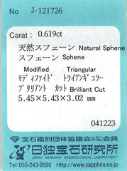 Natural Sphene (0.619 Cts)