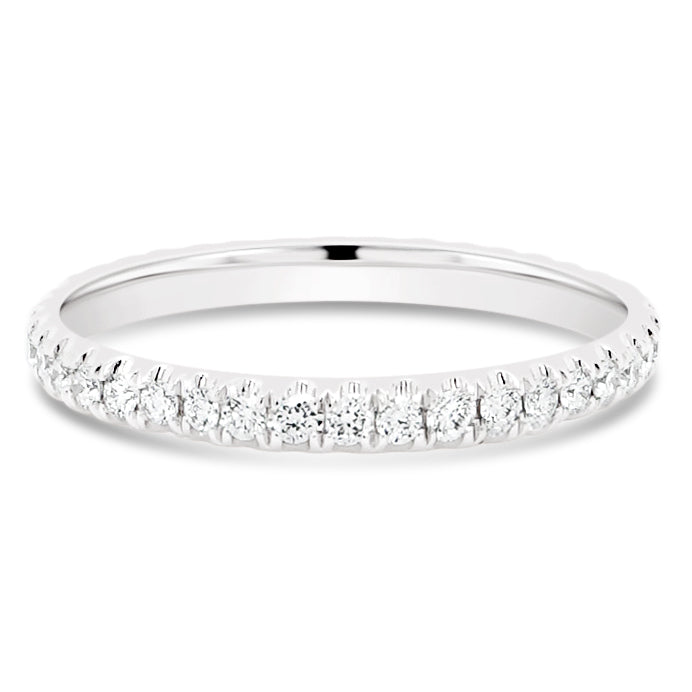 White Diamond Band Ring