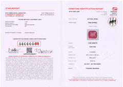 No Heat Vivid Pink Mahenge Spinel (1.08 cts)